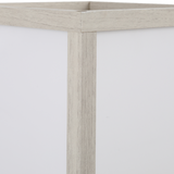 Storage Shelf Floor Lamp – White & Oak