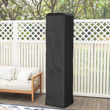 Outsunny Heavy Duty Pyramid Gas Patio Heater Cover with Zip, UPF 30+ Oxford Fabric – Weatherproof, Black