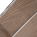 Outsunny Curved Polycarbonate Door and Window Awning, 80 x 195 cm – UV, Rain and Snow Canopy, Clear and Black