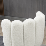 HOMCOM Faux Cashmere Breakfast Bar Stools with Backs & Footrests – Set of 2, Cream