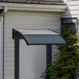 Outsunny Door Canopy Awning with Weather-Resistant Cover – Window Rain Shelter, 100 x 75cm