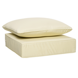 Outsunny Outdoor Seat and Back Cushion Set with 15cm Thick Filling – Deep Seating Garden Chair Cushions, Beige