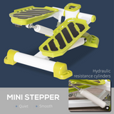 HOMCOM Portable Mini Stepper with LCD Monitor & Textured Pedals – Compact Step Machine for Home & Office