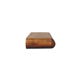 Artisan Furniture Solis Solid Mango Wood Wall-Mounted Console with Drawers – Rounded Floating Design, Amber Oak