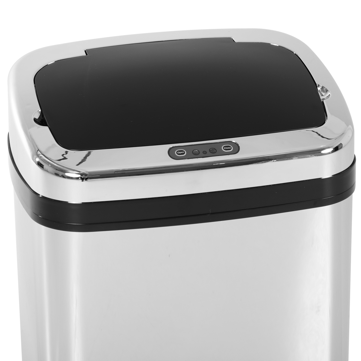 HOMCOM 30L Automatic Sensor Kitchen Bin with Lid – Hands-Free Infrared Motion Bin, Silver