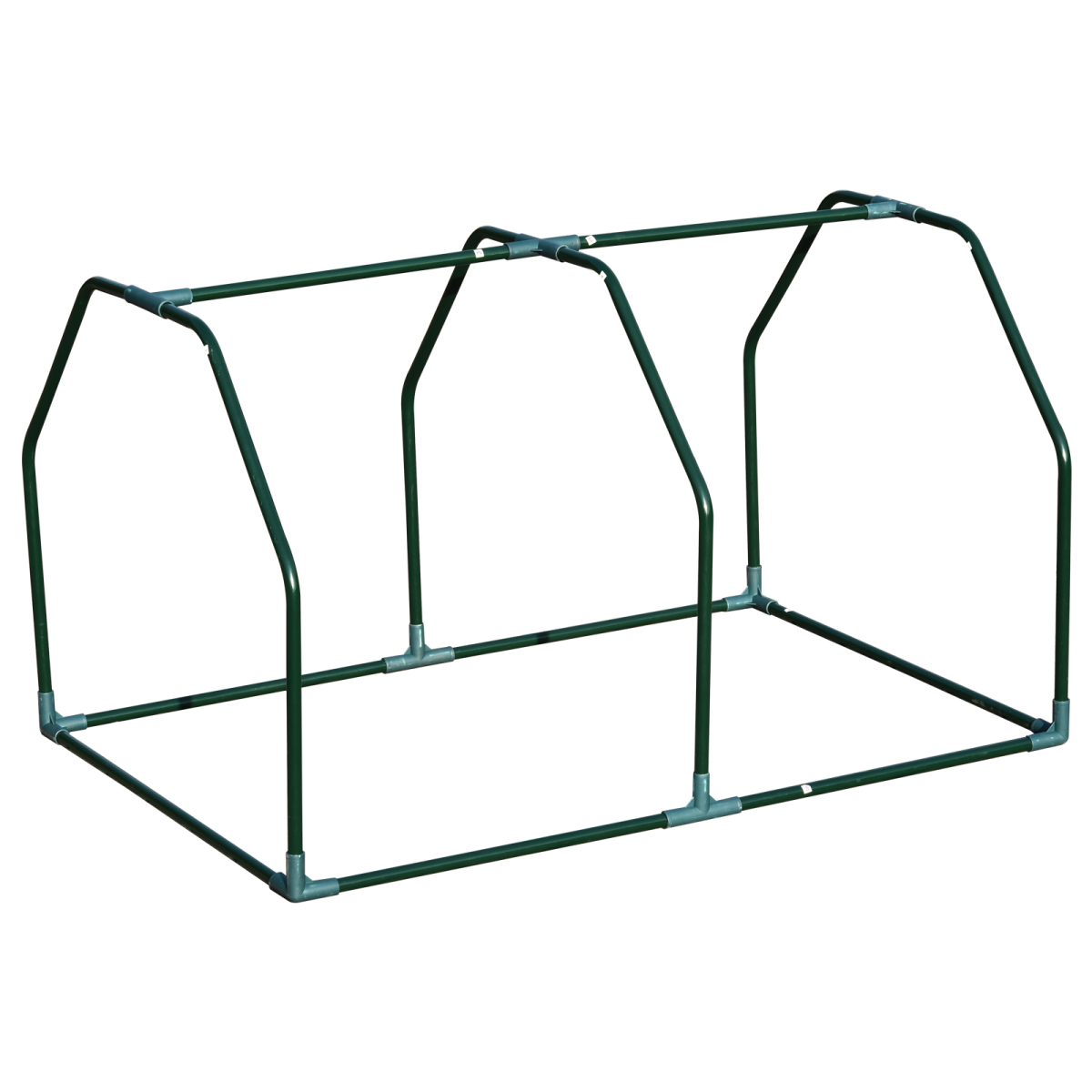 Outsunny Mini Greenhouse with Steel Frame, UV-Resistant Mesh Cover & Zip Door – 99 x 71 x 60cm, White