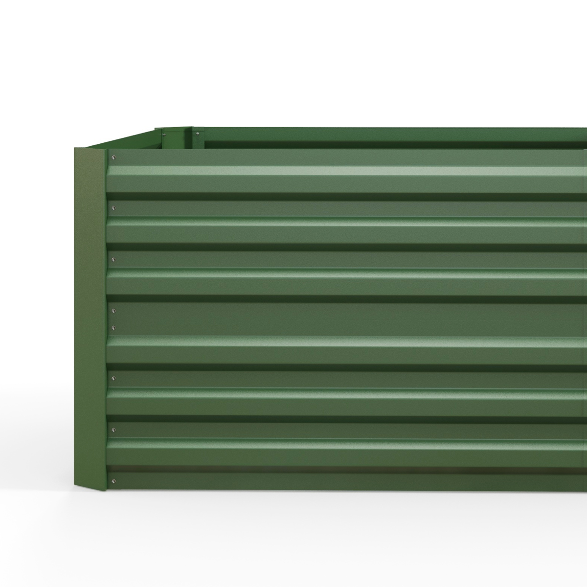 Outsunny Galvanised Steel Raised Garden Bed with Reinforced Rods, 180 x 90cm – Vegetable & Herb Planter, Green