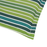 2 Piece Striped Patio Bench Swing Chair Cushion Set, 120 x 50cm – Double Seat Garden Cushions, Green
