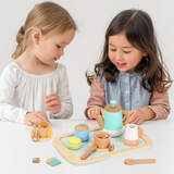 SOKA My Tea Set, 16-Piece Pretend Play Tea Party Set – Colourful Toy Teapot, Cups & Saucers for Kids