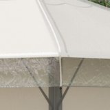 Outsunny 3 x 3m Gazebo Protective Cover – Waterproof PVC Rain Cover with Pull Cord for Canopy or Tent