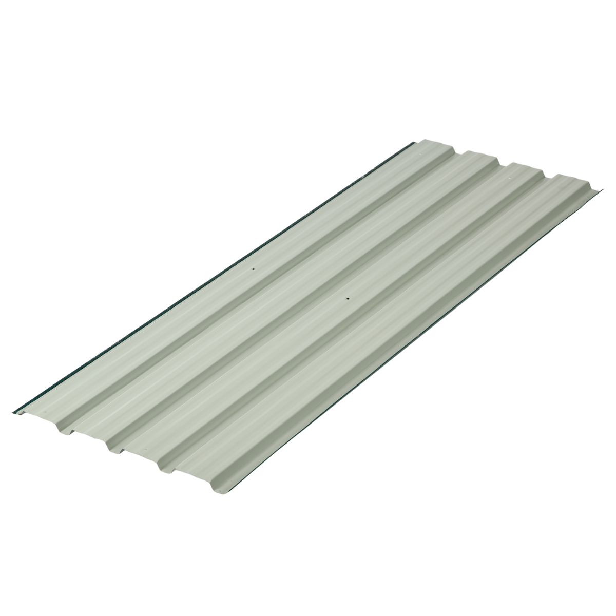 Outsunny 12-Pack Galvanised Steel Roofing Sheets, Pre-Drilled & Cut-to-Size – Shed Greenhouse Cladding, Green