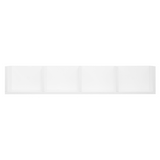 HOMCOM Wall Mounted CD Shelf with 4 Grids, Holds up to 60 CDs – Multimedia Storage Organiser, White