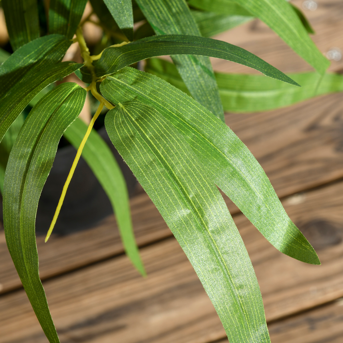 HOMCOM 60cm Potted Artificial Bamboo Plant – Low-Maintenance Indoor & Outdoor Greenery