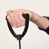HOMCOM Mini Stepper with Resistance Ropes, LCD Display and Adjustable Tension – Black and Silver Grey