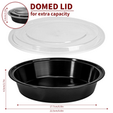VINSANI 20-Pack Round Meal Prep Containers with Lids – Airtight, Stackable Food Storage