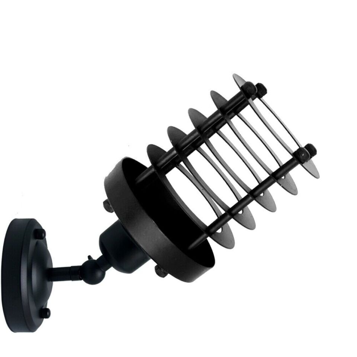 Adjustable Metal Cage Wall Sconce
