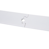 HOMCOM 6ft Modern Carbon Steel Sliding Barn Door Track Kit – Space-Saving Door Hardware, White