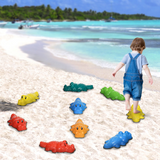 ZONEKIZ 9-Piece Kids Stepping Stones with Anti-Slip Edge – Crocodile Balance Set for Indoor & Outdoor Play