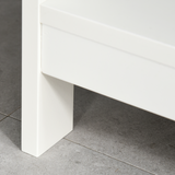 HOMCOM Console Table with 2 Drawers and Open Shelves – Hallway Side Desk, White