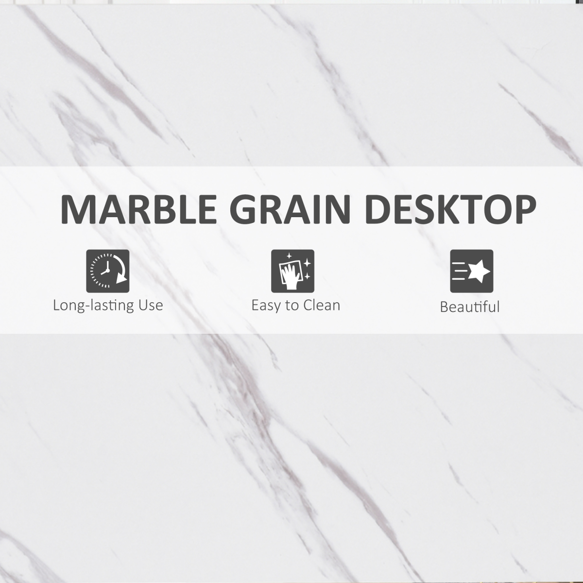 Breakfast Bar Table with Adjustable Footpads – Modern Two-Tone Kitchen Bar Table, White & Black