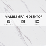 Breakfast Bar Table with Adjustable Footpads – Modern Two-Tone Kitchen Bar Table, White & Black