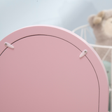 Kids Dressing Table and Stool Set with Mirror and Drawer – Vanity Table for Ages 3-6 Years, Pink