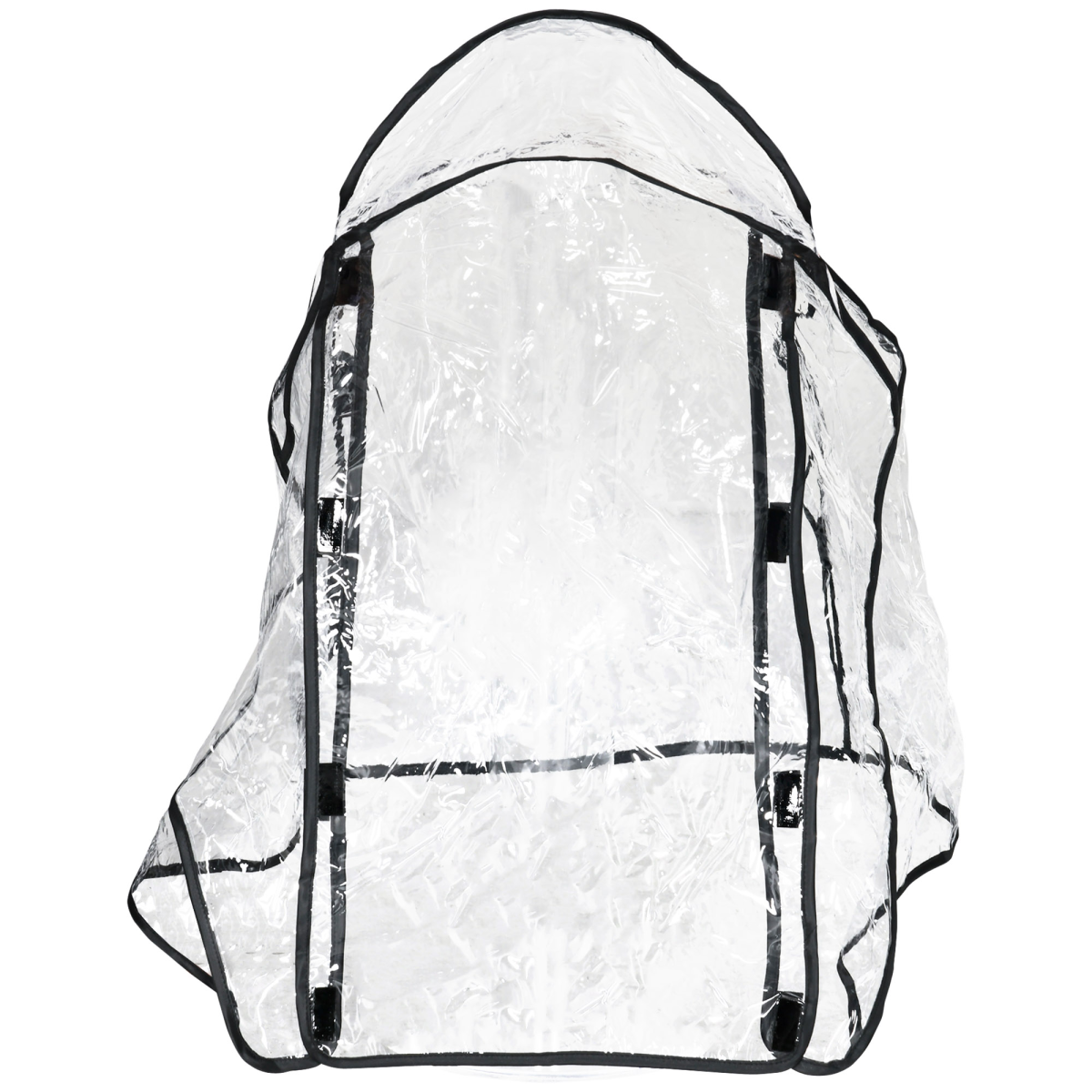 PawHut Pet Stroller Rain Cover with Front and Rear Entry – Dog Pram Weather Protection, Transparent