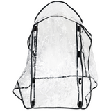 PawHut Pet Stroller Rain Cover with Front and Rear Entry – Dog Pram Weather Protection, Transparent