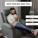 HOMCOM Power Lift Recliner Armchair with Electric Recline & Handset – Riser Chair, Grey