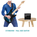 Glarry GST Electric Guitar Kit with 20W Amplifier, Bag & Strap – Beginner 6-String Guitar, Black Pickguard, Blue