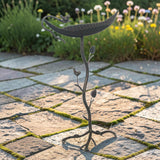 Decorative Metal Bird Feeder Garden Stake with Hanging Hook – Weather-Resistant Swaying Yard Décor