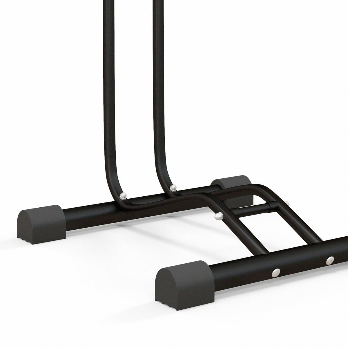 SPORTNOW Vertical & Horizontal Bike Rack for 6"–28" and 700c Bikes – Steel Bicycle Storage Stand, Black