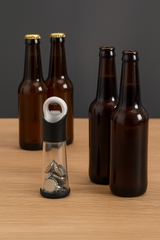 Avilo Beer Bottle Opener with Cap Collector – Catches Bottle Caps as You Open