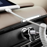 Aquarius 4-Port Universal USB Car Charger with 50W Output & LED Indicator – Fast In-Car Charging, Black
