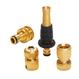 Avilo Brass Hose Connectors, Set of 4 – Ultra Tough, Crack-Resistant Garden Hose Fittings