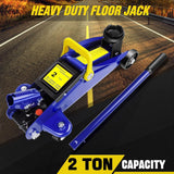 Trolley Jack 2 Ton Low Profile Hydraulic Floor Jack – Garage Car and Van Lifting, Blue