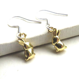 Aye Do Gifts Bunny Rabbit Drop Earrings – Sterling Silver Plated, Nickel Free, Silver, Gold or Rose Gold Charm