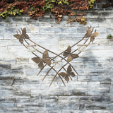Gold Butterfly Wall-Mounted Candle Holder – Metal Wall Decor, 9cm