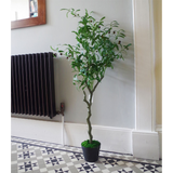 120cm Artificial Olive Tree with Realistic Olives – Natural Style Potted Faux Tree with Wired Stems