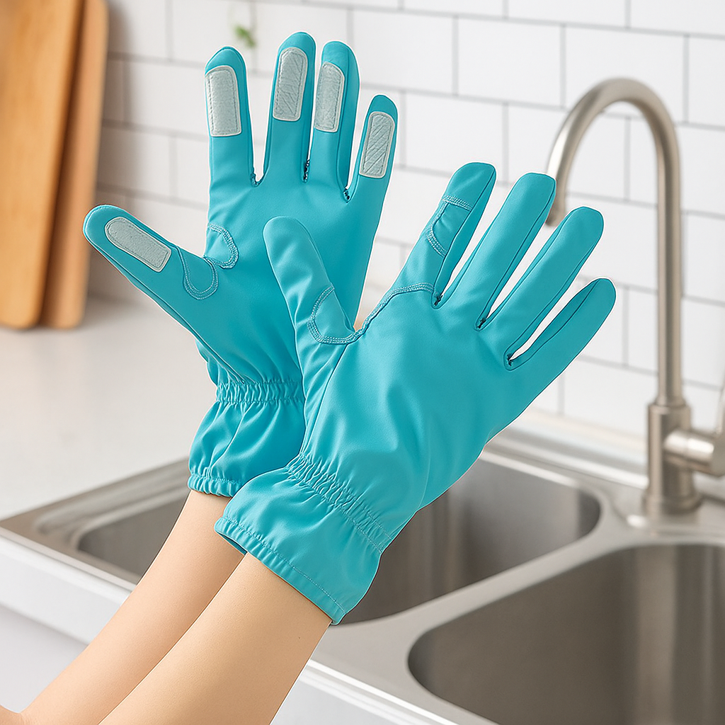 Avilo Bristle Gloves – Household Gloves with Bristles, Not Your Standard Rubber Gloves
