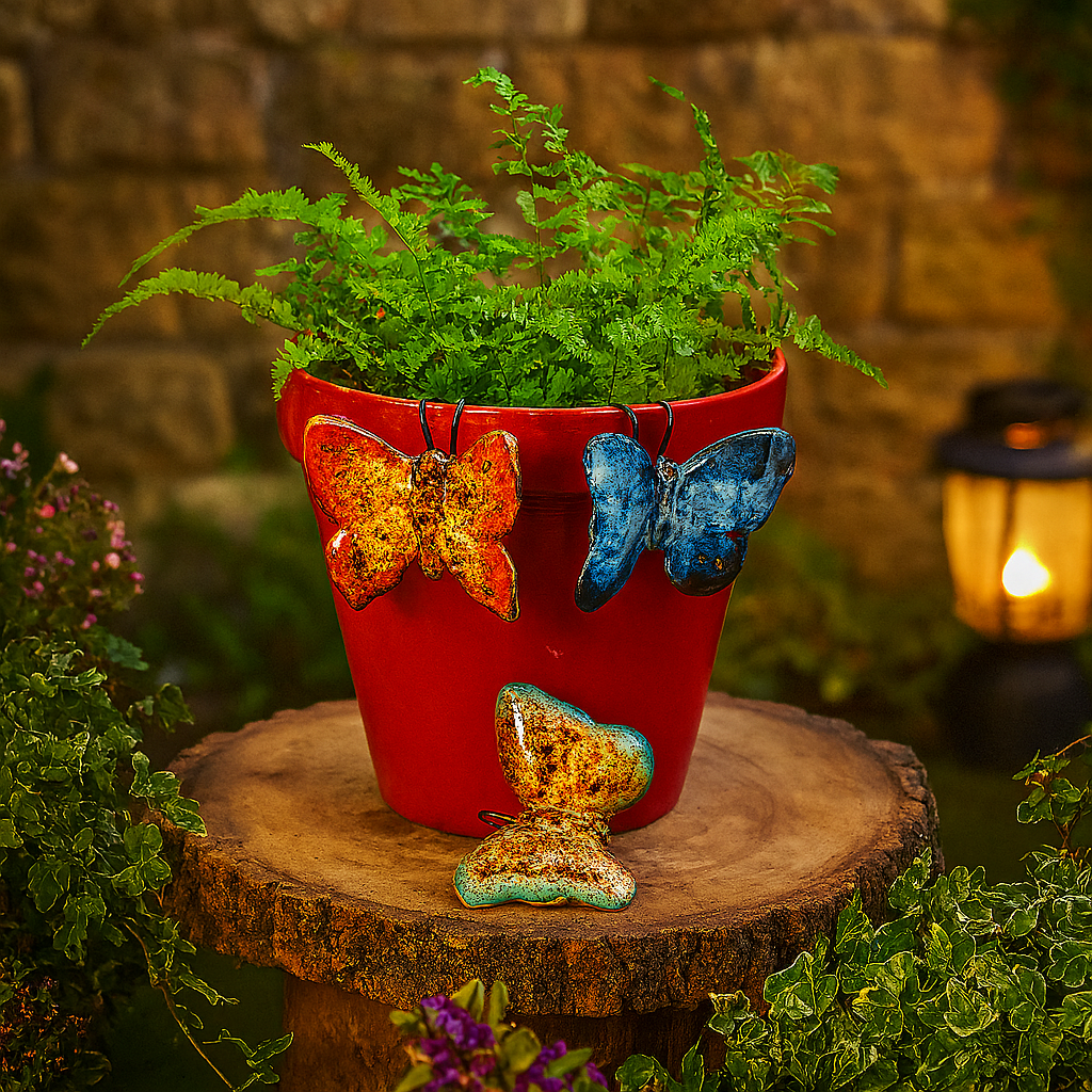 Butterfly Planter Decorations – Set of 3