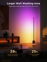 Govee Floor Lamp Pro with Speaker – Black