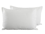 Harwoods 100% Cotton Pillow Pair with Hollowfibre Filling & Piped Edge Casing