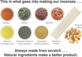 Natural Choice Incense 6 Fragrance Incense Stick Gift Pack with Burner