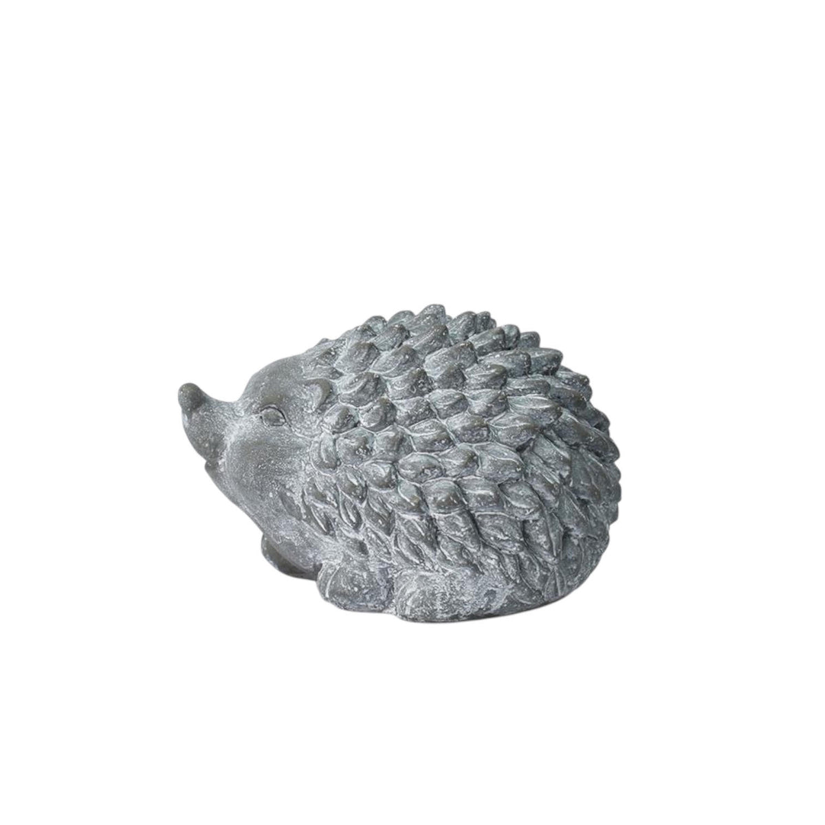 Stone-Look Cement Hedgehog Garden Sculpture – Frostproof Weatherproof Ornament for Indoor & Outdoor