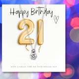 21st Birthday Gift Hamper – Cubic Zirconia Sterling Silver Necklace, Milk Chocolates & Linen Scented Candle