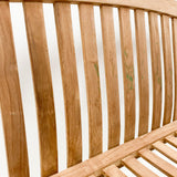 MSL Zaire 120cm Garden Bench with Decorative Design – Outdoor Seating for Two to Three, Flat Pack