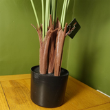 Large Artificial Areca Palm Tree, 110cm in Black Pot – Realistic Indoor Plant with Wired Stems