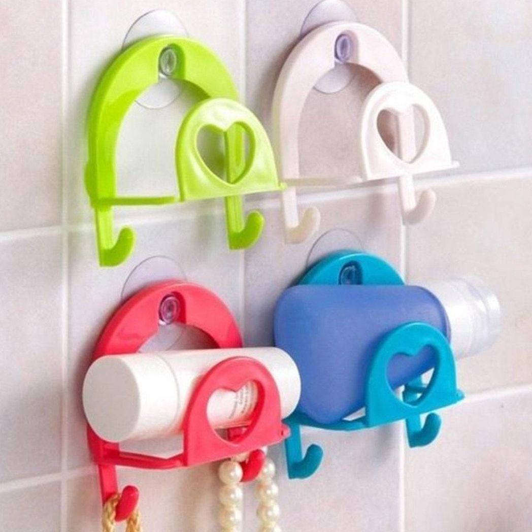 Aquarius Suction Sink Sponge Holder – Wire Draining Caddy for Kitchen & Bathroom, Green