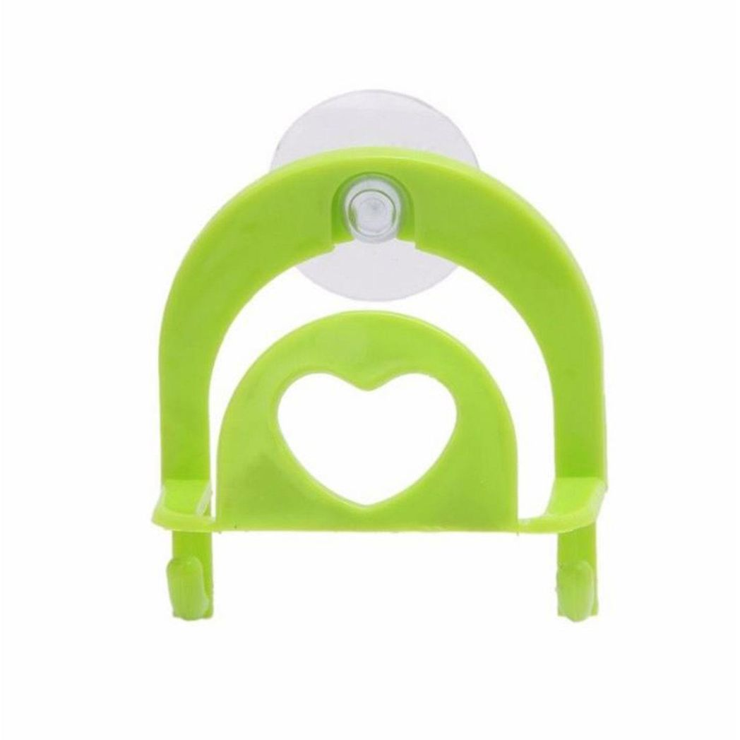 Aquarius Suction Sink Sponge Holder – Wire Draining Caddy for Kitchen & Bathroom, Green